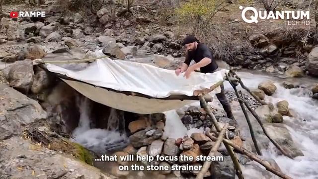 Man Survives in the Wild Using Primitive Fishing Traps| by @rampe201 смотреть онлайн