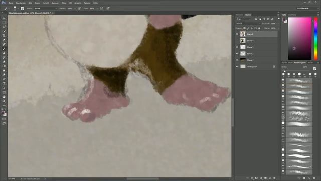 Illustration with Adobe Photoshop on Wacom Cintiq смотреть онлайн