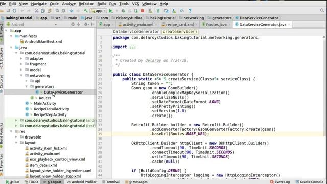 ANDROID BAKING APP RETROFIT, EXOPLAYER, HETEROGENEOUS RECYCLERVIEW AND MASTER DETAIL FLOW 1 смотреть онлайн