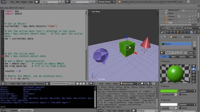 Blender Python Tutorial - Basic Python Programming - Part 10 смотреть онлайн