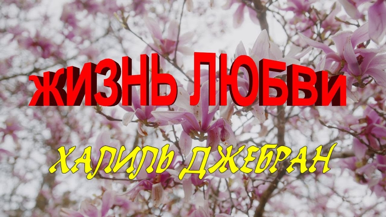 Стихотворение "Жизнь любви" Халиль Джебран смотреть онлайн