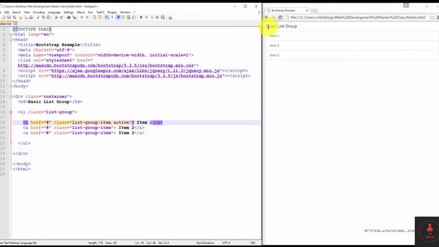 20 - Bootstrap List Groups - Complete Bootstrap Course смотреть онлайн