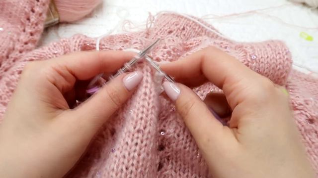 Французкая ажурная кофточка спицами из пряжи Alize Angora Star Реглан снизу Росток + Схема смотреть онлайн