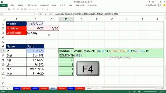 Excel Magic Trick 1125: Data Validation Custom Formula: Workday Dates in Current Month смотреть онлайн