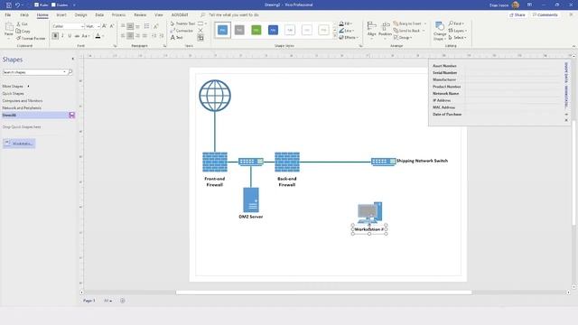 Shape Data And Custom Stencils in Microsoft Visio смотреть онлайн