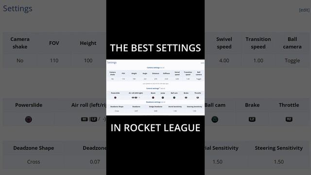 THE BEST ROCKET LEAGUE SETTINGS (Zen's Settings) смотреть онлайн