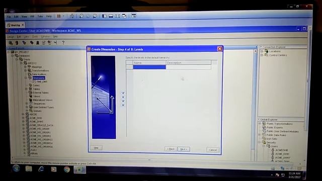 Create dimension in Oracle Warehouse Builder 11g смотреть онлайн