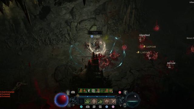 Diablo 4 - Bone Spear build with Unique "Howl From Below" Corpse Explosion become auto missile. смотреть онлайн