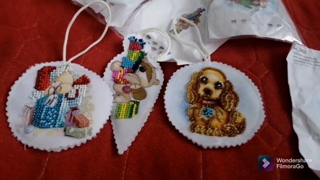 Вишивка бісером! Новорічні іграшки від Virena! смотреть онлайн