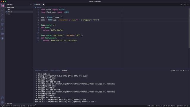 Fix Flask CORS Error: Access-Control-Allow-Origin смотреть онлайн