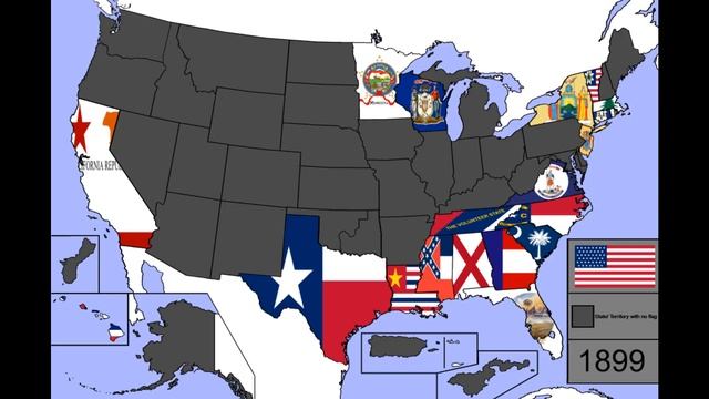 Evolution of U.S. State & Territory Flags (1776 - 2018) смотреть онлайн