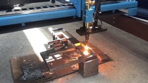 Газовая резка на станке с ЧПУ Стартик-1А(Газ) металла толщиной 25мм