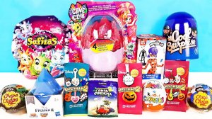 СЮРПРИЗ MIX!  Cave Club, СКРЕПЫШИ 2 Магнит, Леди Баг, Акция Лента, Фиксики Unboxing Kinder Surprise