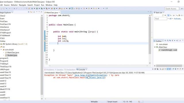 Java Exceptions Part 1: Understanding Exceptions | Exception Handling in Core Java Theory смотреть онлайн