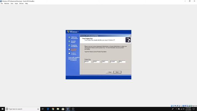 Installing Windows XP Professional in VirtualBox смотреть онлайн