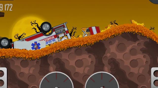 CAR RACING GAMES★Hill Climb RACING AMBULANCE ON HUNTED ROAD★GAMEPLAY смотреть онлайн