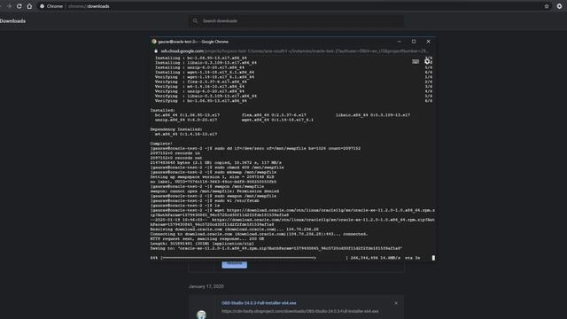 Installation of the ORACLE database in Google VM instance смотреть онлайн