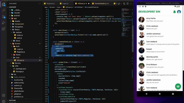 #5 Chatlist Structure | Fetch All Users - Chat App | Firebase Realtime Database | React Native смотреть онлайн