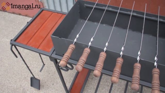 Профессиональный мангал для дачи на колесиках ММ22М смотреть онлайн