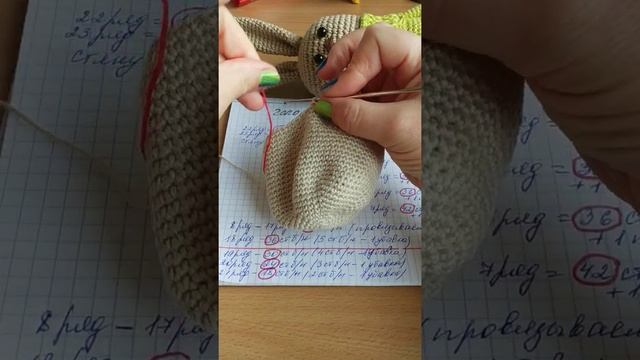 Продолжение Части 2 вязание крючком Голова Зайки ☺️???? смотреть онлайн