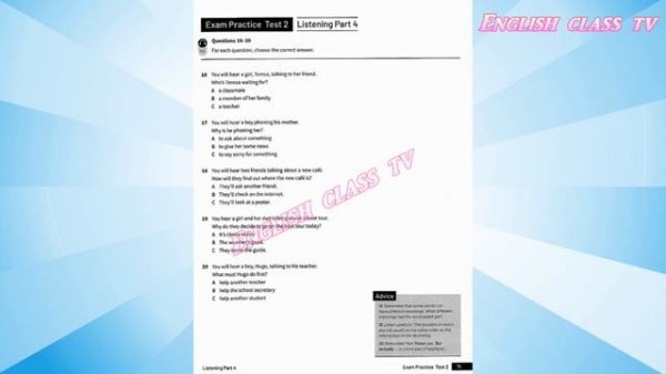 KET | Exam Practice TEST 2 | Listening | A2 Key for school Trainer 2020 | Cambridge