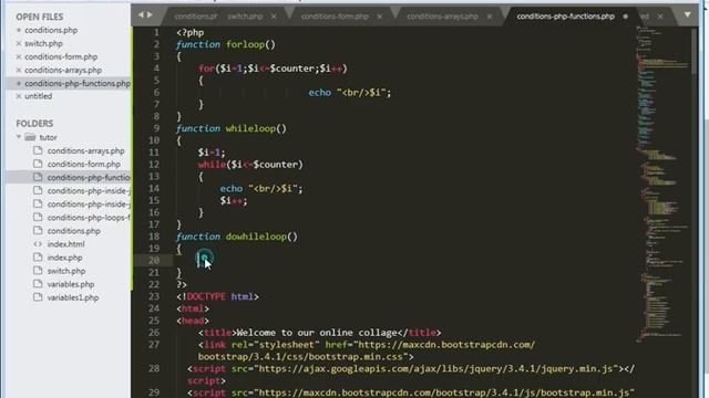 PHP-Lesson 12 PHP Functions смотреть онлайн