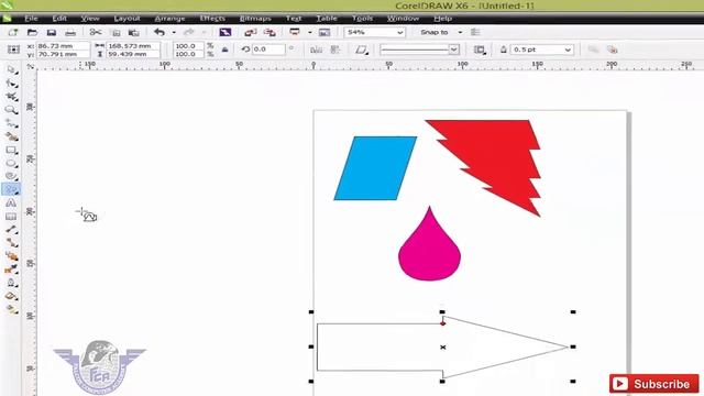 coreldraw lecture 7 in hindi urdu || how to draw shape in coreldraw || insert shape in coreldraw смотреть онлайн