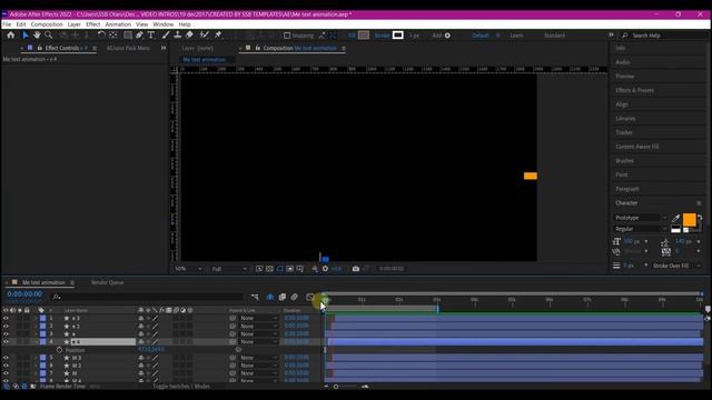 Awesome After Effects Me Text Animation смотреть онлайн