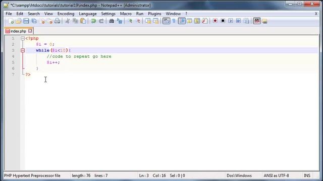 PHP beginners tutorial 19 - while loop смотреть онлайн