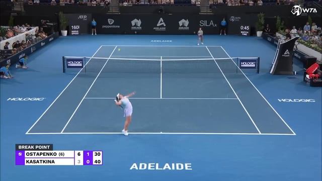 Jelena Ostapenko Vs. Daria Kasatkina | 2024 Adelaide Final | WTA Match Highlights