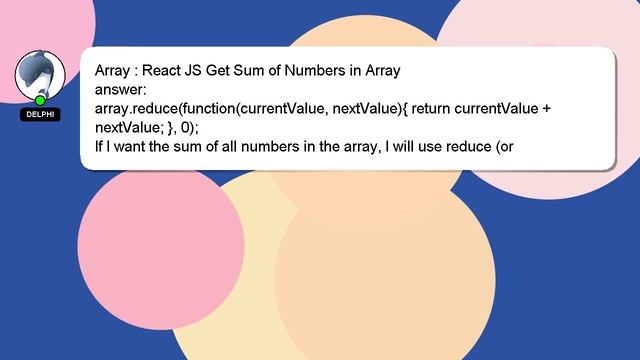 Array : React JS Get Sum of Numbers in Array смотреть онлайн