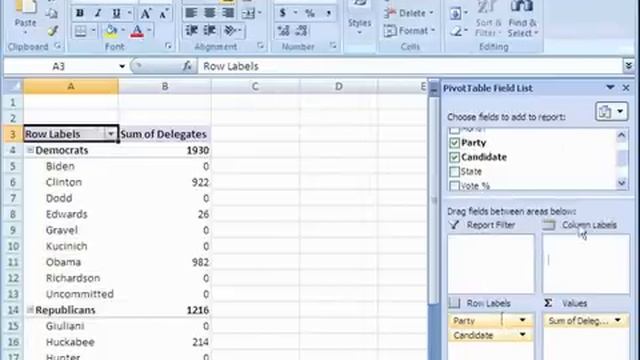 How to Analyze Data with Pivot Tables in Excel 2007 смотреть онлайн