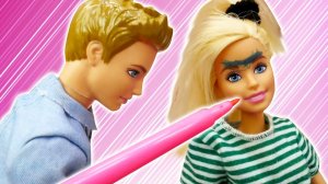 Смешные видео про Барби - Шоу Я не хочу в школу - Сборник видео про куклы Барби для девочек