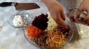 3 салата на тему "Козёл в огороде"