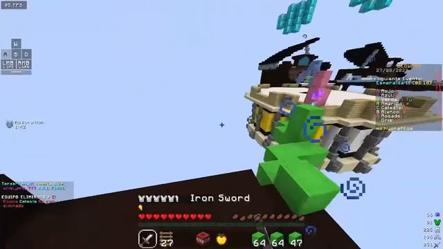 jugando minecraft java lunar client BEDWARS смотреть онлайн