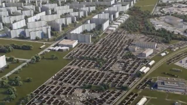 3D Презентация реконструкции района Бибирево-Бискудниково для корпорации Mirax-Group