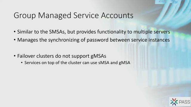 MSAs, GMSAs, and Groups - Use SQL Without Traditional User Accounts - Chris Bell смотреть онлайн