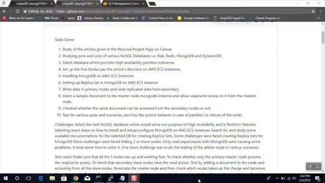 CmpE281PersonalProject | Set Up of MongoDB Replica Set on AWS EC2 Nodes смотреть онлайн