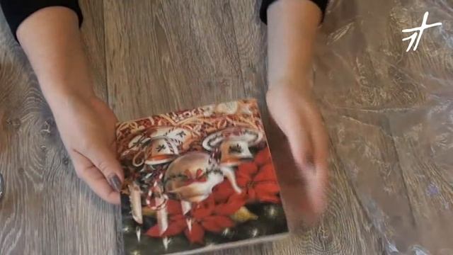 Фирдаус Батдалова - Чайный короб “Рождественское сияние” - Декупаж - Демо смотреть онлайн