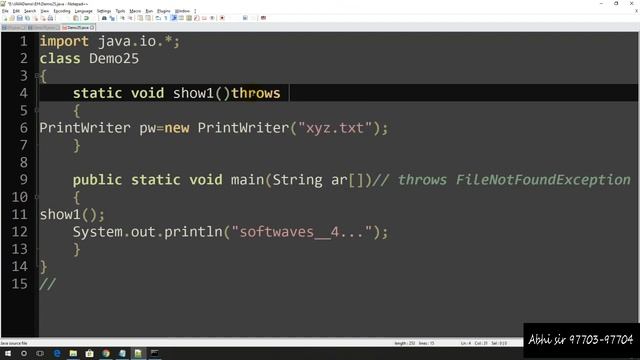 exception handling in java in hindi part-9 смотреть онлайн