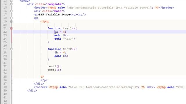 PHP Fundamentals Part - [26] : PHP Variable Scope смотреть онлайн