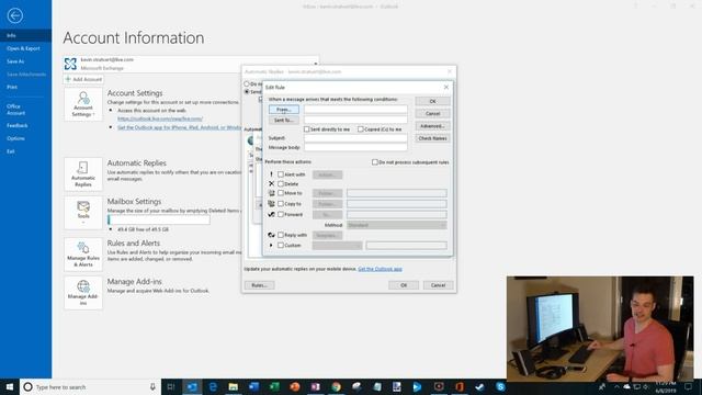 How to Set Out of Office in Outlook смотреть онлайн