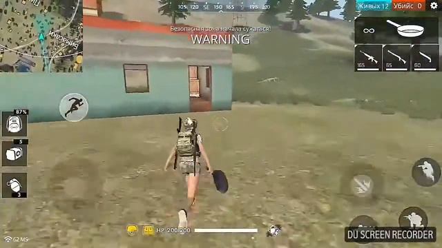 СОЛО ТОП 1 ФРИ ФАЕР БАТЛГРАУНД 2 раза чуть не убили/ Free Fire Battlegrounds смотреть онлайн
