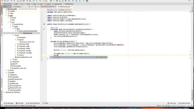 Learn how to get Memory Information at runtime on Android смотреть онлайн