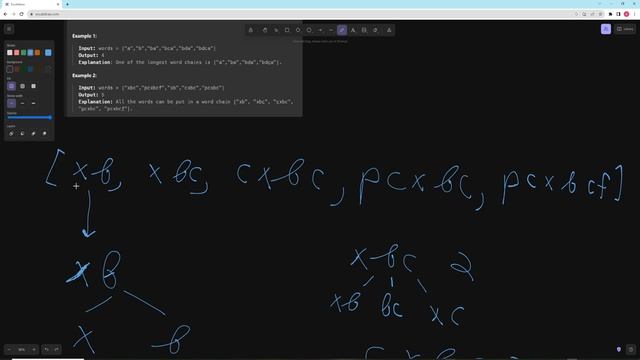 Longest String Chain - LeetCode 1048 - Python смотреть онлайн