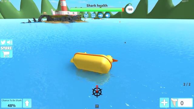 Роблокс СТАЛ МЕГАЛОДОНОМ И ВСЕХ СЪЕЛ летсплей симулятор выживания в ROBLOX SharkBite смотреть онлайн