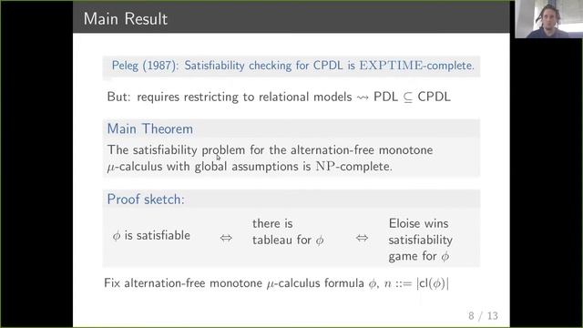Daniel Hausmann: NP Reasoning in the Monotone mu-Calculus (IJCAR A) смотреть онлайн