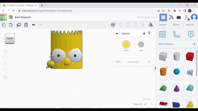TinkerCAD - Tutorial for Beginners - How to 3D Design Bart Simpson - The Simpsons смотреть онлайн