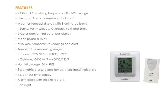Homecast Deluxe Electronic Weather Station смотреть онлайн