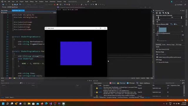 Draw a Square using C++ and OpenGL смотреть онлайн